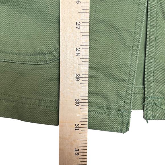 Jacket With Belt Long Sleeve Button Down Army Green Jacket Shirt - Picture 15 of 15